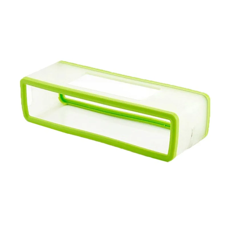 Зеленый Цветной Портативный Силиконовый чехол для BoseSoundLink Mini 1 2 Sound Link I ii bluetooth-динамик Защитная крышка кожный ящик динамик s - Цвет: Зеленый