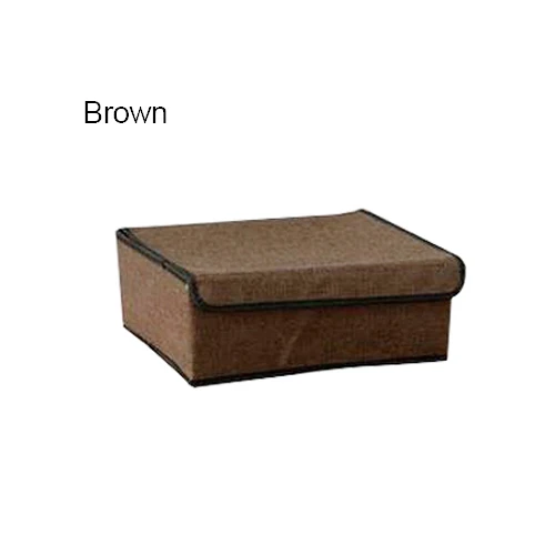 A Brown Box Ящик для хранения бюстгальтера, нижнее белье, одежда, носки, разделитель, ящики, органайзеры, гардероб, Домашний Органайзер, аксессуары - Цвет: A Brown Box