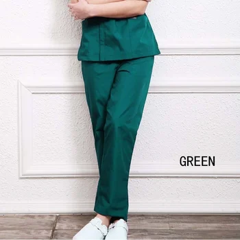

Women Men Scrub Pants Elastic Waist and Drawstring Cotton Doctor Nurse Trousers Medical Uniforms Surgical Pants