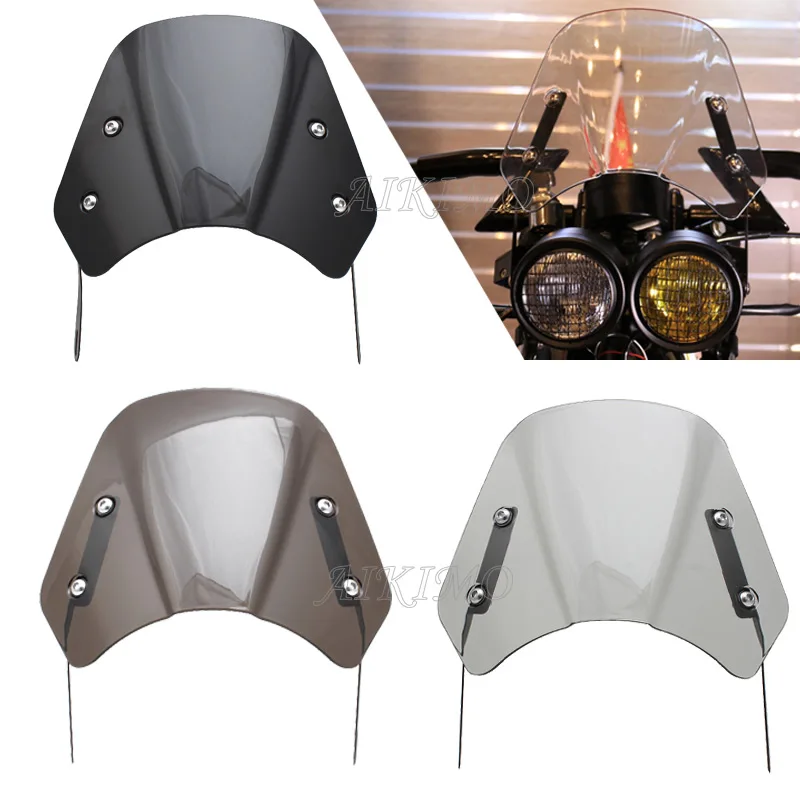 

Универсальный подходит для Cafe Racer черного цвета из АБС-пластика для мотоцикла фар лобовое стекло дефлектор ветра лобового стекла автомобиля 5-7 дюймов для BMW Honda Yamaha Suzuki