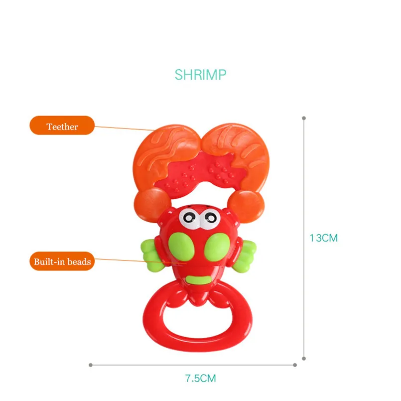 toys for baby 0-12 month plastic Animal model toy toddler boy teether rattle crib mobile frog toys for children sensory toys - Цвет: Темный хаки