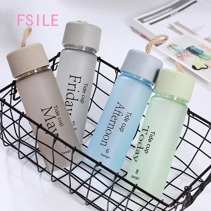 

Simple and Stylish New English Alphabet Frosted Yogurt Plastic Cup Colorful Sealed Leakproof Outdoor Portable Portable Handy Cup