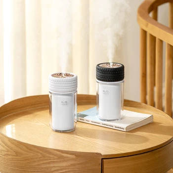 

ELOOLE Mini Air Ultrasonic Humidifier Creative Tires Shape Portable Aroma Diffuser Cool Mist Maker Refresher Humidification Gift