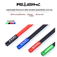 RISK 10 шт. алюминиевый Велосипедный тормозной кабель торцевой колпачок s наконечники кабеля переключения наконечники для MTB дорожный велосипедный переключатель тормозной кабель наконечник крышки