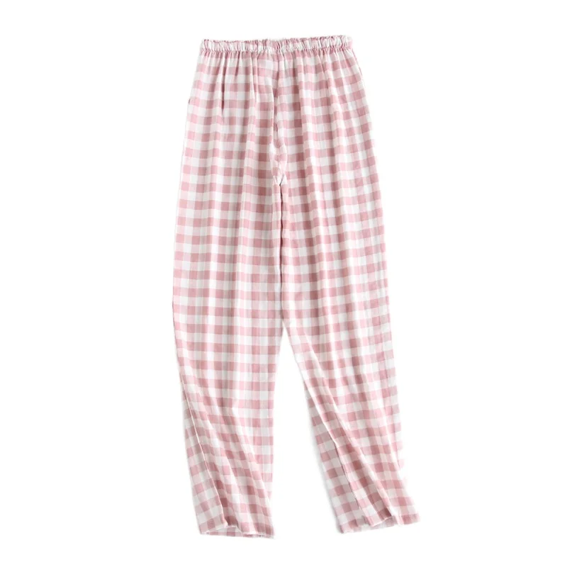 Spring and Summer Cotton Sleep Trousers Full Length for Women Bottoms Plaid Design Multi Colors Pajamas Pants | Женская одежда