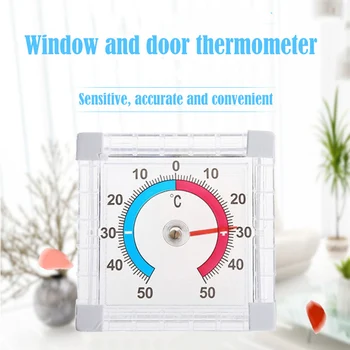 

Window Indoor Dial Thermometer Outdoor Wall Temperature Gauge For Greenhouse Home 1pcs
