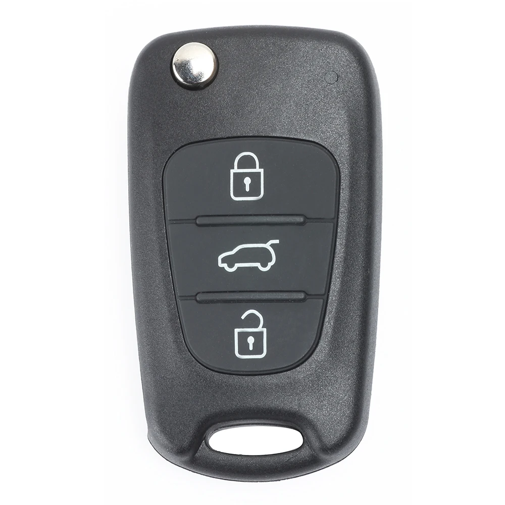 Keyecu Flip Remote Key Fob for Hyundai IX35 I20 I30 2008 2009 2010 2011 2012 3 Button 433MHz ID46 Chip Car Key car remote key car key