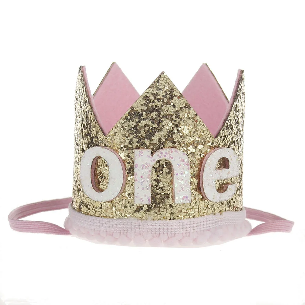  Baby Rose Flower Crown Headband Baby sequin crown hair band Lovely Kids Birthday Gift Photo Prop Hair Accessories