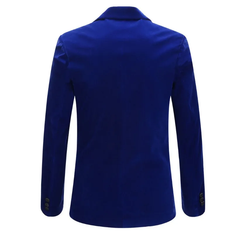 Пиджак для мужчин деловой джентльмен костюм куртка с одной пряжкой Свадебный