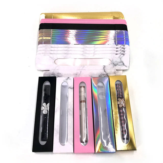 Custom Eyeliner Packaging Holographic Box - High-quality, versatile, and customizable empty eyeliner box with a holographic design and a discount price of 40%.