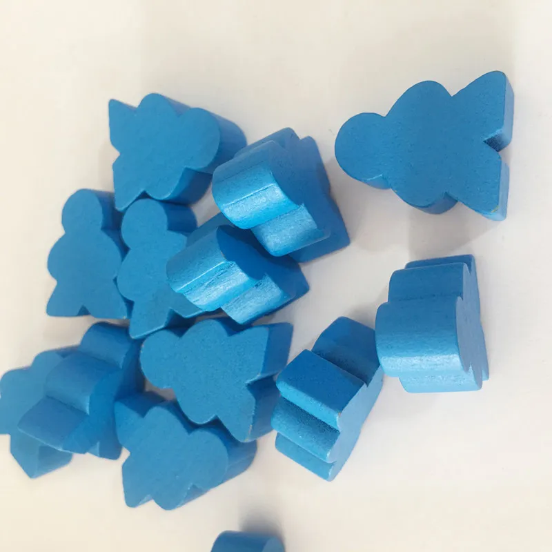 60 шт. деревянные человеческие шахматы стандартного размера для Meeple аксессуары