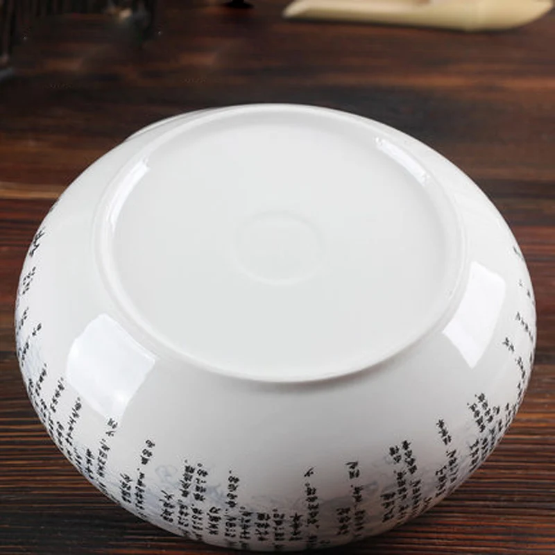 Chinese Kung Fu Tea Wash Bowl, Multifunctional Flowerpot, Ceramic Tea Ceremony Accessories, Exquisite Teaware, 8 "Flowers