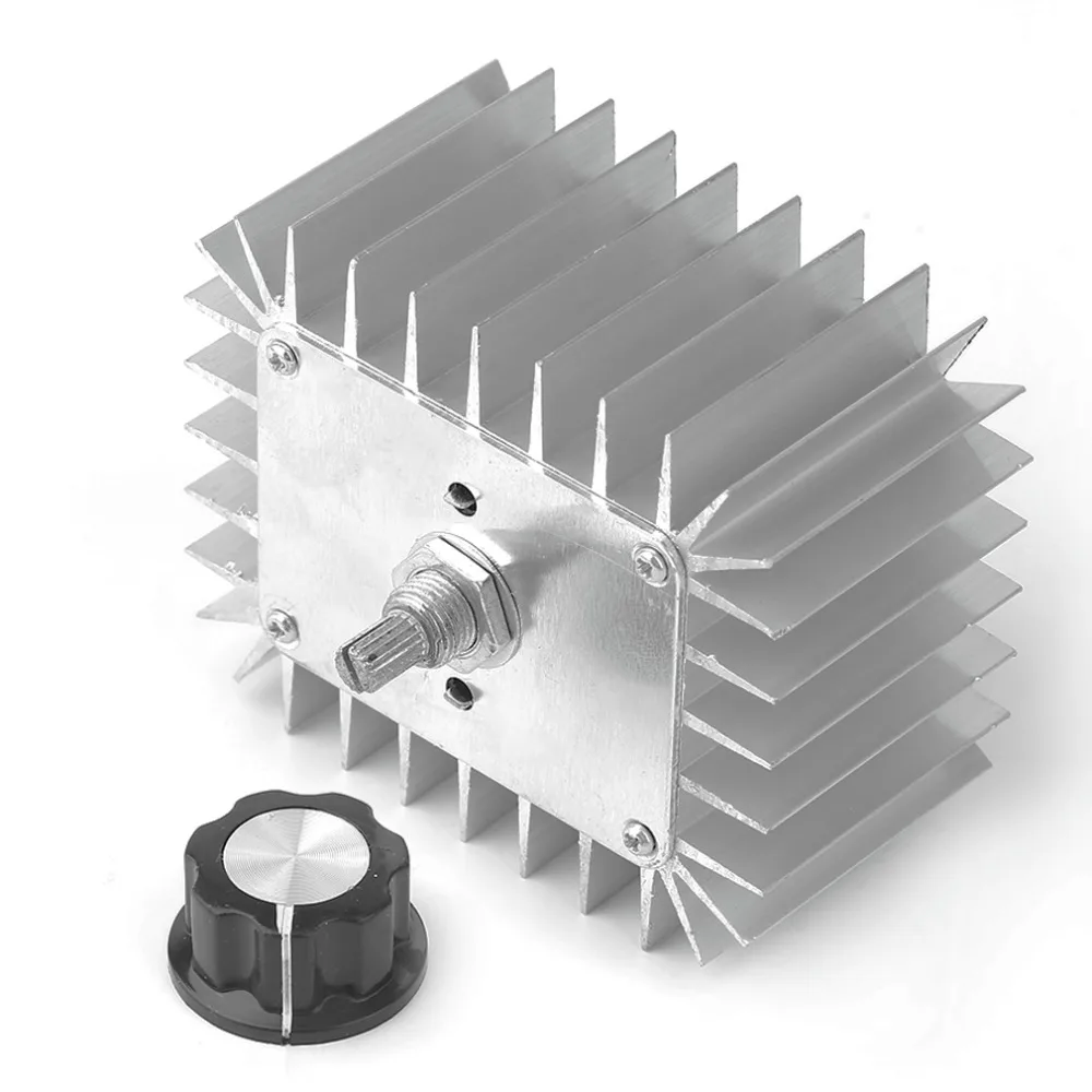 

5000W AC 220V High Power Electronic Voltage Regulator Switch Regulator SCR Dimming Thermostat Aluminum Alloy Cooling