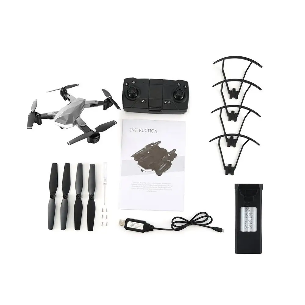 Новое обновление C53 gps складной Радиоуправляемый Дрон с 1080P HD камерой 2,4G/5G wifi FPV RC Профессиональный Вертолет игрушка на дистанционном управлении - Цвет: Silver 2.4G 1B