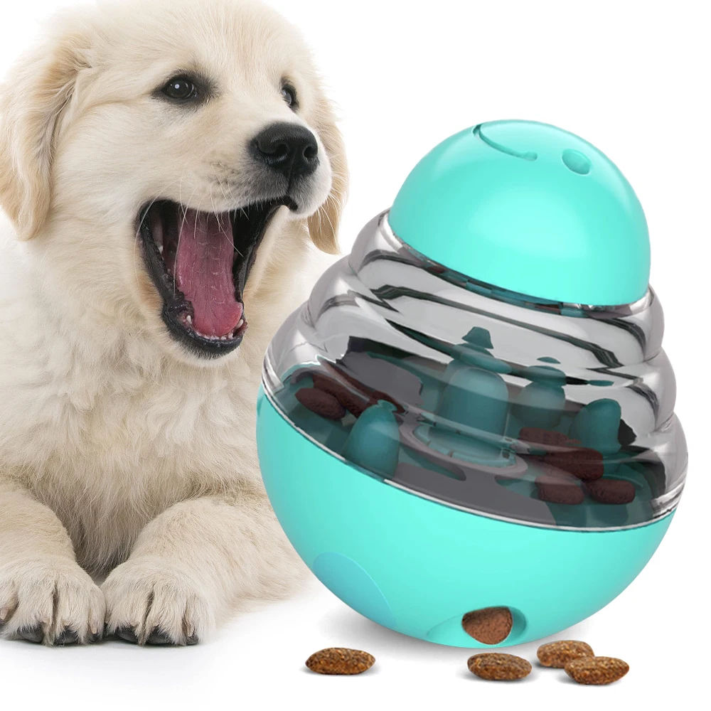 

Interactive Pet Feeders Cats Dogs Leakage Feeding Balls Dog Training Food Dispenser Ball Tumbler Toy Teeth Cleaning Ball