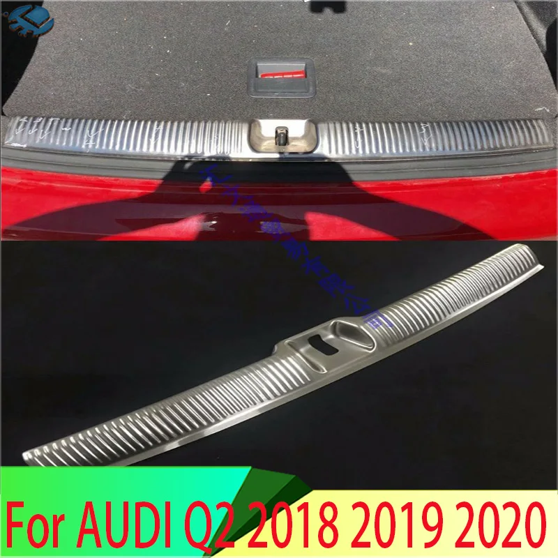 

Rear Trunk Bumper Protecter Sill Guard Fender Stainless Steel 1pcs Car Styling Accessories For Audi Q2 2018 2019 2020