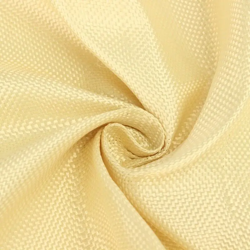 200gsm Fabric Woven Aramid Fiber Cloth Plain 100cm/39.4'' Width Yellow - 5