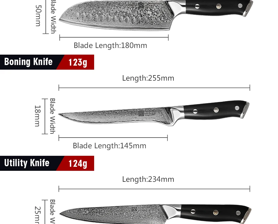 FANGZUO Дамасские 67 слоев стали поварские ножи Santoku костный нож Кливер нож для нарезки нож для хлеба