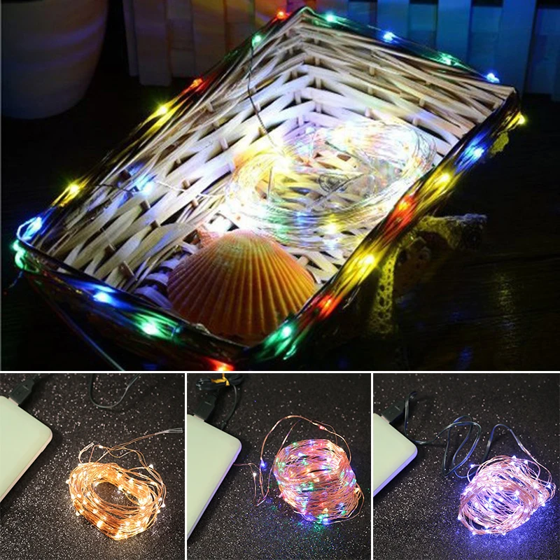 Decor Light String USB Waterproof Holiday Seasonal Home Fairy Lamp 10M