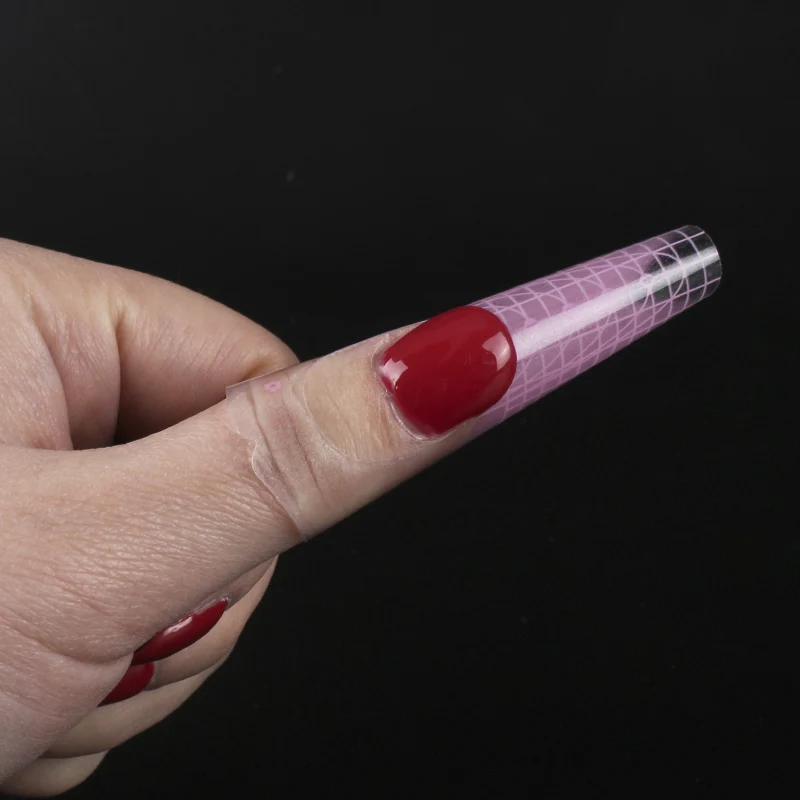 

100pcs/bag Pink Paper Cups Finger Rest Adhesive Nail Form for Acrylic UV Gel Nail Tips Manicure Extension Guide Stickers Tool