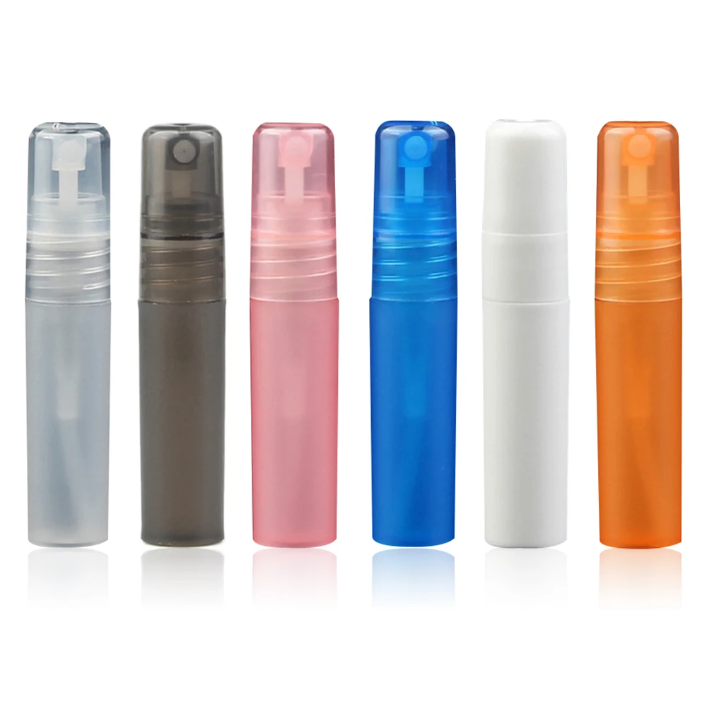 Perfume Bottle 10pcs Mini PP Plastic 5ml Empty Atomizer Sample Liquid Trial Colorful Refillable Bottles Perfume Small Sample
