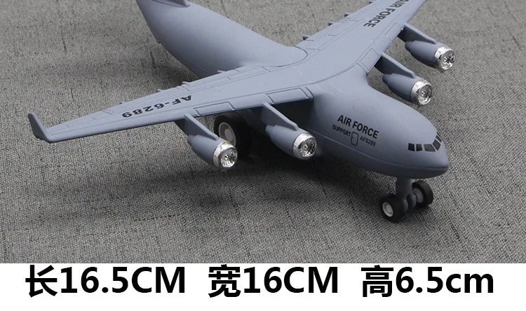 New C17 Military Transport Alloy Models Warrior Children Plane Toy Creative Cake Accessories Furnishings