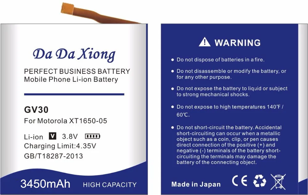 3450mAh GV30 SNN5972A батарея для телефона Motorola Moto Z XT1650 01 03 GV40 05 аккумулятор|Аккумуляторы