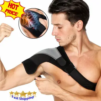

1pc Men Adjustable Shoulder Belt Shoulder Protective Support Shoulder Brace Pain Relief Support Men Left Right Shoulder Brace