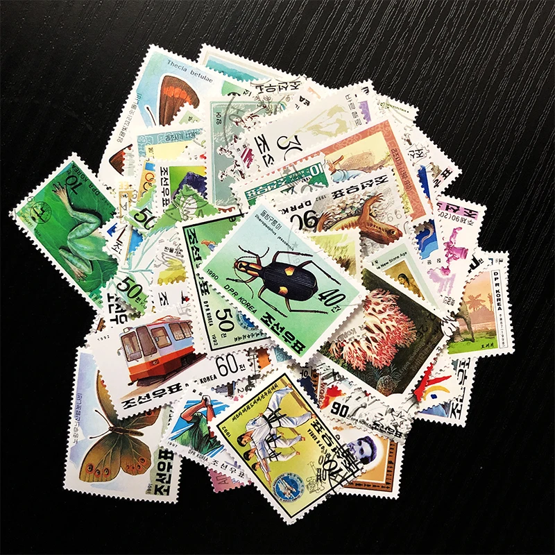 Северная Корея 100 шт. различных почтовых марок набор используется с почтовыми