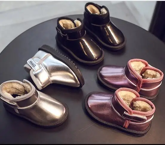 Free Shipping Boots Winter Children's Snow Boots Girls Warm Shoes Baby Toddler Shoes casual Baby Boys Children Boots 8