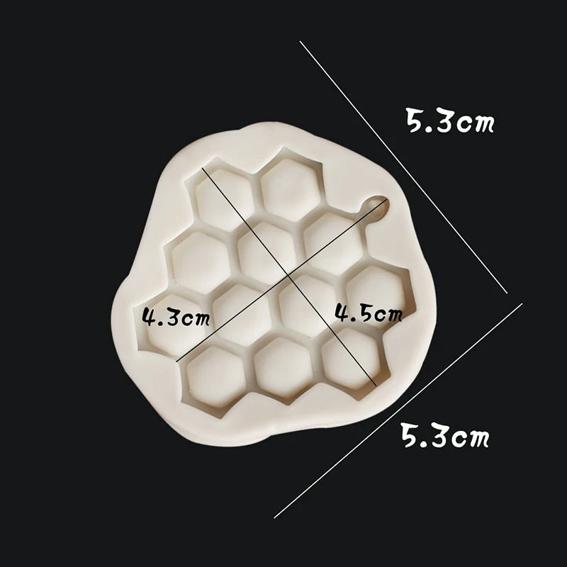 1pcs kitchen DIY handmade honeycomb type silicone mold fondant cake chocolate soap candy biscuit sugar mold 5