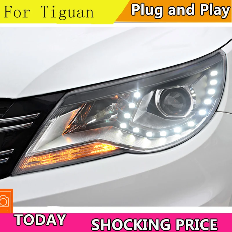 Car Styling For Vw Tiguan Headlights 2009 20102012 Tiguan Led