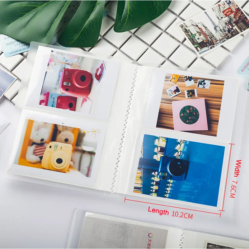56 84 карманов Прозрачная крышка Мини Фотоальбом для 3 дюймов 4 дюймов мгновенная пленка Polaroid Fuji Instax Mini пленка 7s 8 25 50s - Цвет: 4 inch 56 Pockets