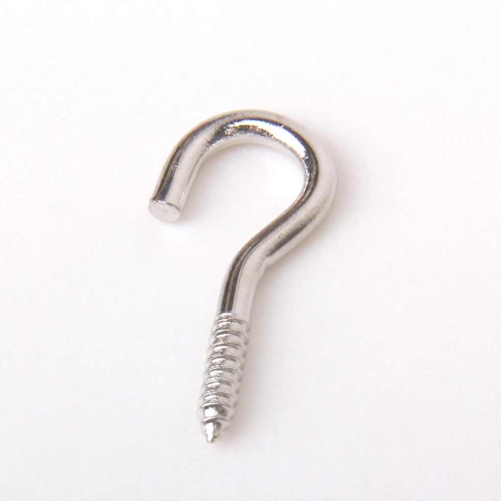 50± Metal Iron Screw Hook Eye Findings for Curtain/Net/Wire/Hanging Light
