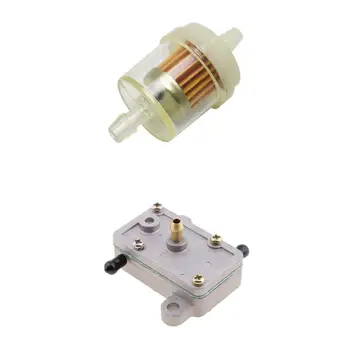 

Pump + Filter For Mikuni Honda Odyssey Arctic Cat Go Kart Vacuum Snowmobile ATV