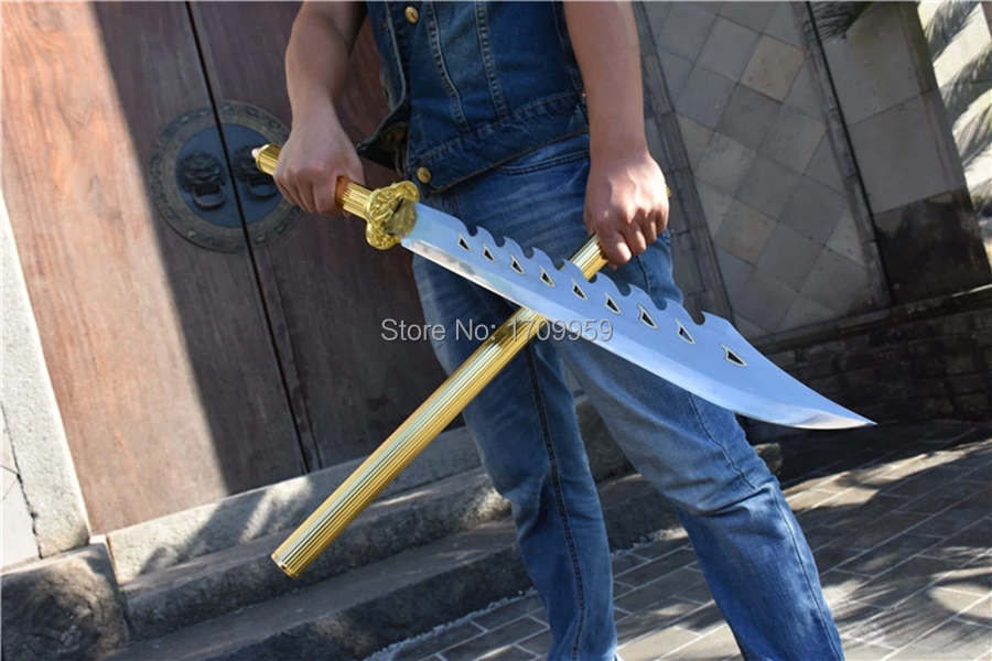 Для китайского кунг-фу Broadsword Sword WuShu Da Dao сильный высокий клинок из марганцевой стали острый на открытом воздухе боевой широкий нож меч