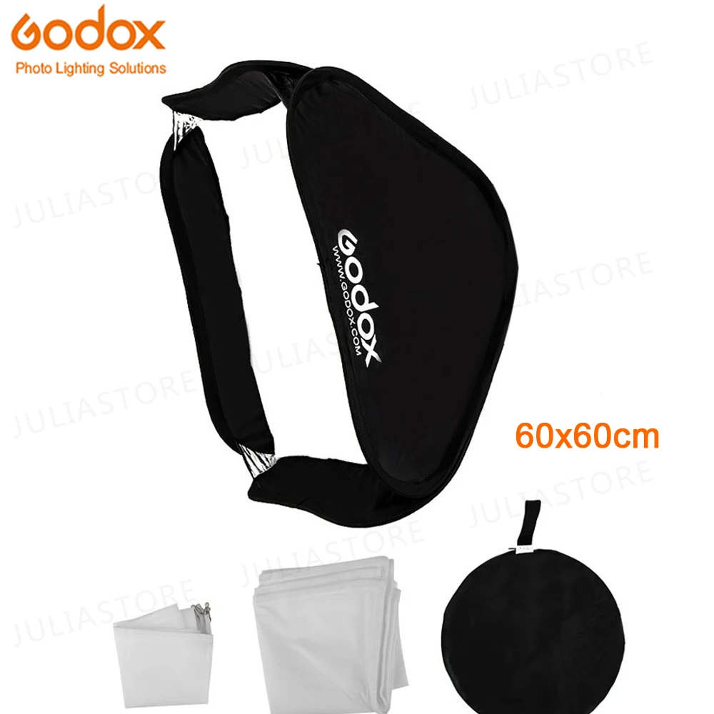 Софтбокс Godox 60x60 см отражатель диффузора для вспышки Speedlite профессиональная