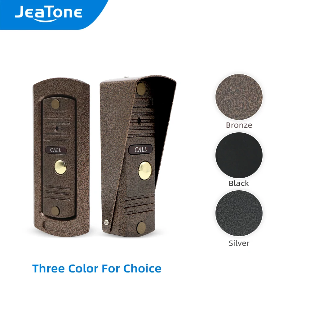 Jeatone-Panel de llamada de lente ancha para seguridad del hogar, videoportero para apartamento, IR, visión diurna/nocturna y detección de movimiento, 2,8 MM
