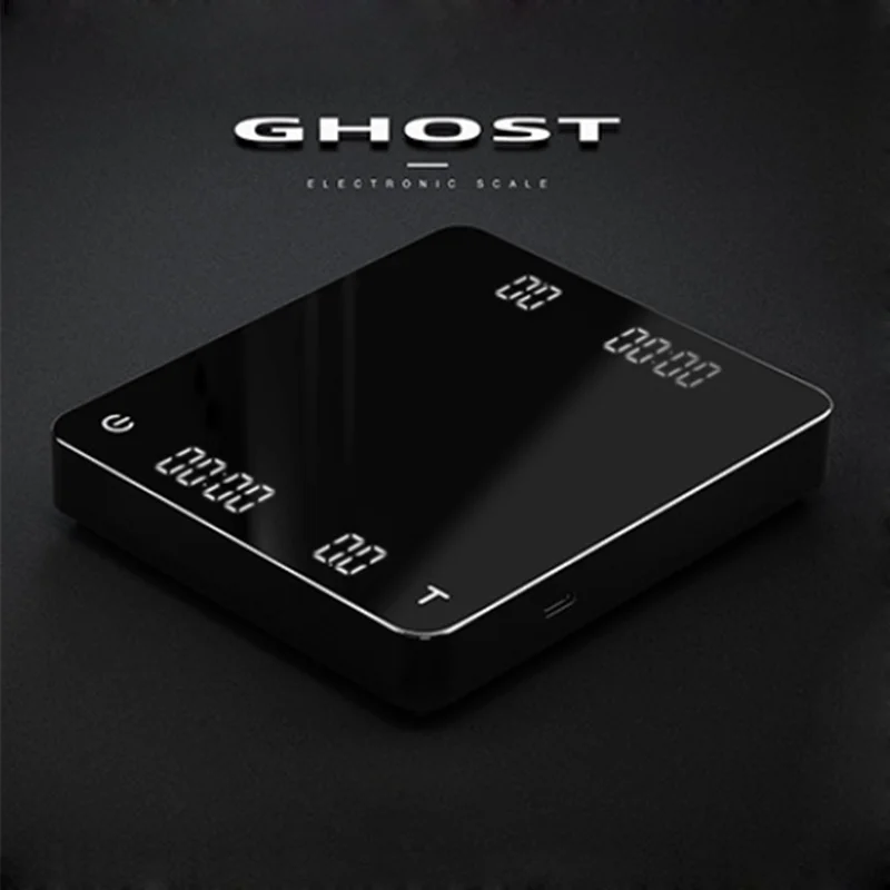 US $45.60 Cafede Kona Coffee Scale With Dual Monitors Usb Electronic Scale With Timer Two Kinds Of Power Supply Kitchen Scale 3kg01g Led