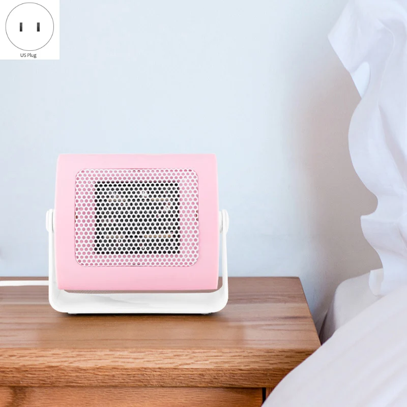 500W 220V Portable Electric Mini Fan Space Heater Winter Warm Home office Desk US Plug