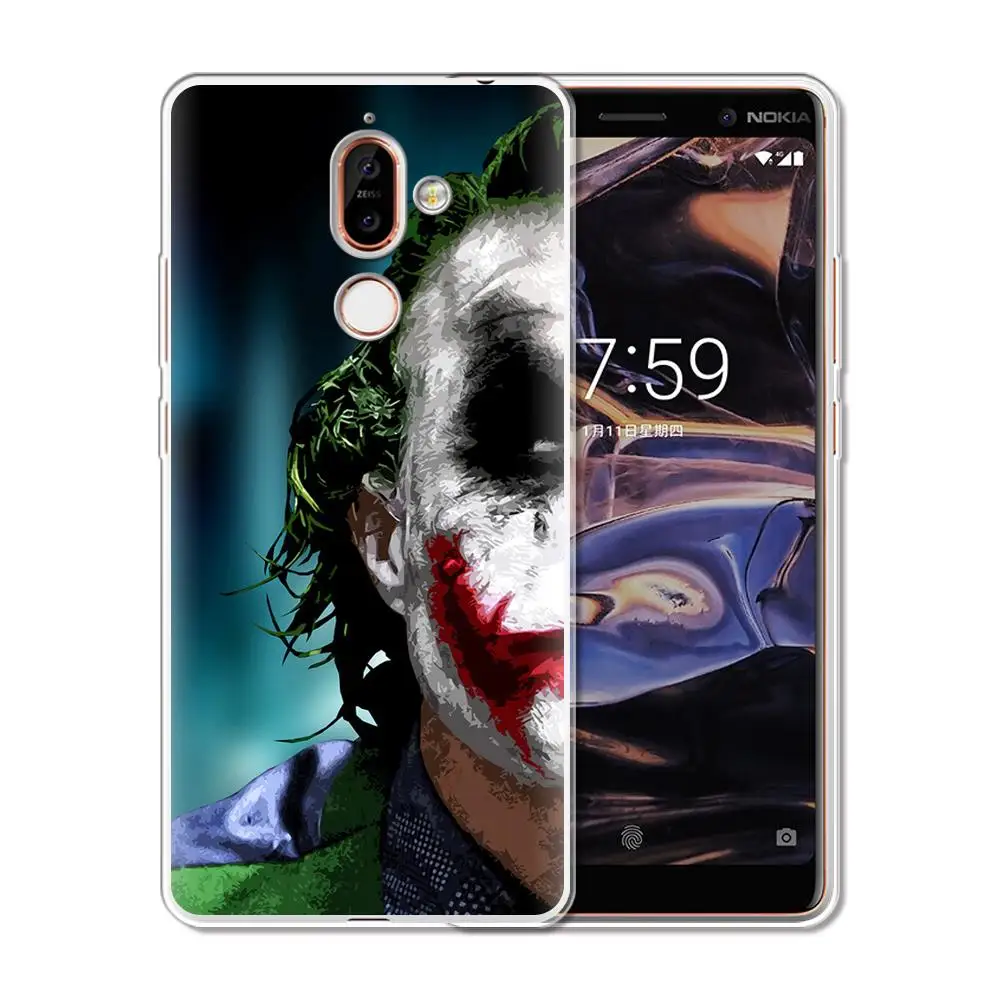 Мягкий силиконовый чехол из ТПУ для Nokia 1 3 5 8 6 2 7 Plus 2018 4 X71 симпатичная задняя