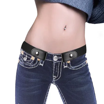 

Buckle-Free Elastic Belt No Buckle Stretch Waist Belt for Jean Pants Dresses NShopping