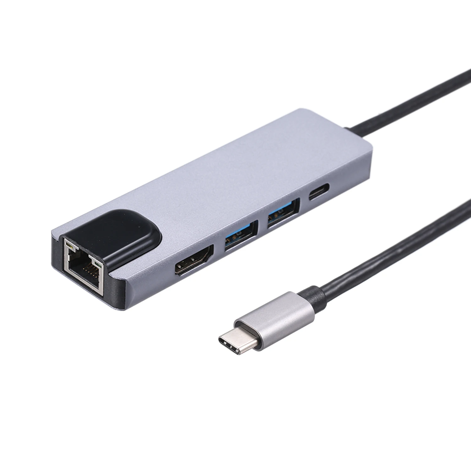 5 в 1 концентратор USB Type C Hdmi 4K USB C концентратор для Gigabit Ethernet Rj45 Lan адаптер для huawei MacBook Thunderbolt 3 USB-C зарядное устройство