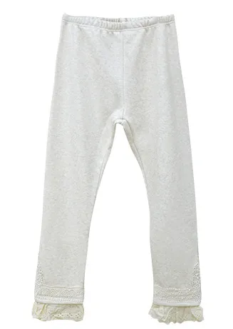cream white 2190 Зимние Плотные матовые леггинсы, винтажные кружевные леггинсы с оборками и эластичной талией, повседневные женские базовые леггинсы Harajuku pantalones mujer 2190 - Цвет: cream white 2190