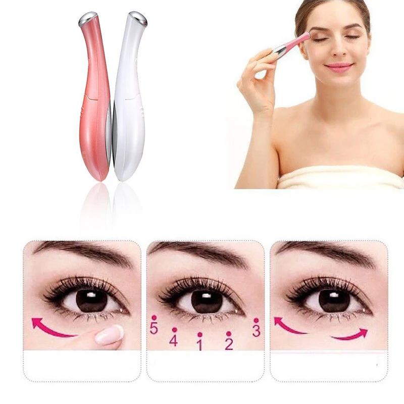 

Skin Eye Massager Care Mini Massager Electric Eye Massager Facial Vibration Face-lift Magic Wand Anti-wrinkle Bag Wrinkles
