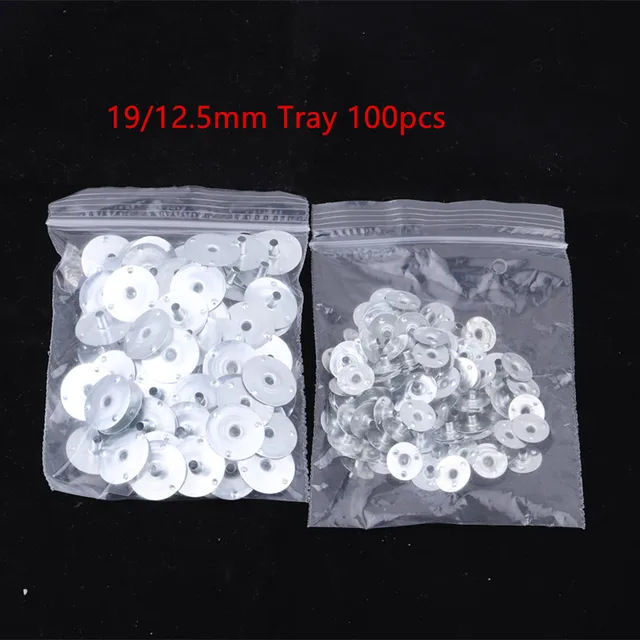 100pcs/Bag Candles Wicks 2.6/8/9/15/20cm DIY Pure Cotton Core Smokeless Wicks Candle Making Birthday Christmas Decoration Tools 12.5mm Tray 100pcs