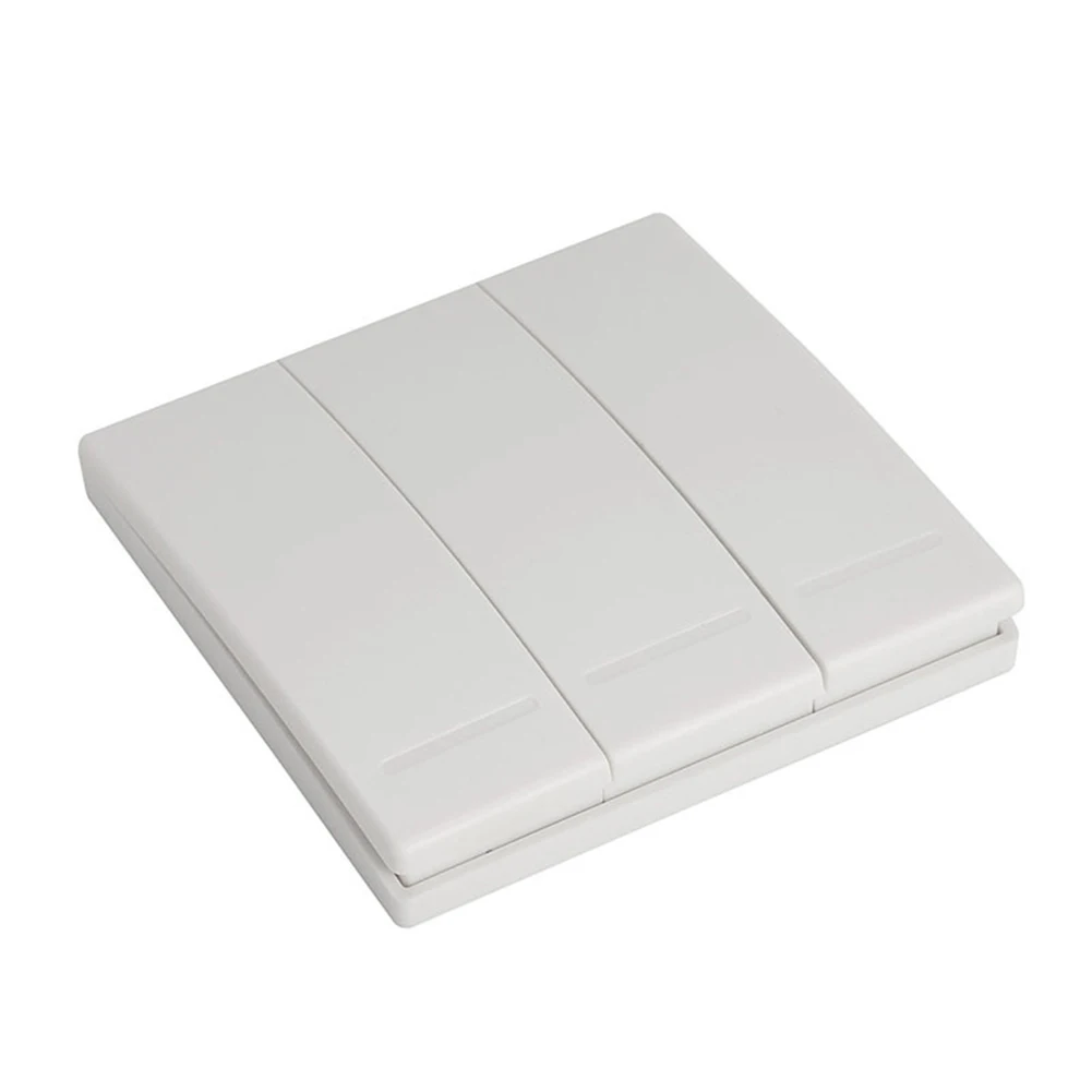 

Home Transmitter Hall Fireproof Remote Control 433 Mhz Wall Bedroom Wireless Modern Sticky Accessories Simple Switch Panel Light