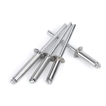 

100pcs M3.2 M5 M6.4 Stainless steel Blind Rivets Decorate rivet Fold Type size