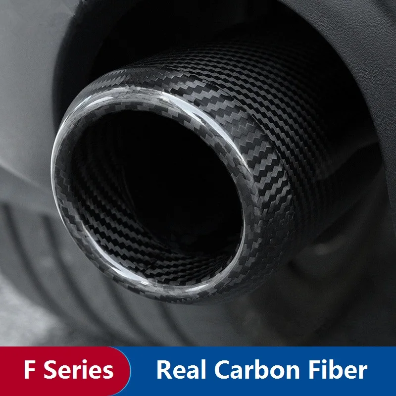 Задний глушитель выхлопной трубы из настоящего углеродного волокна для Mini Cooper F54