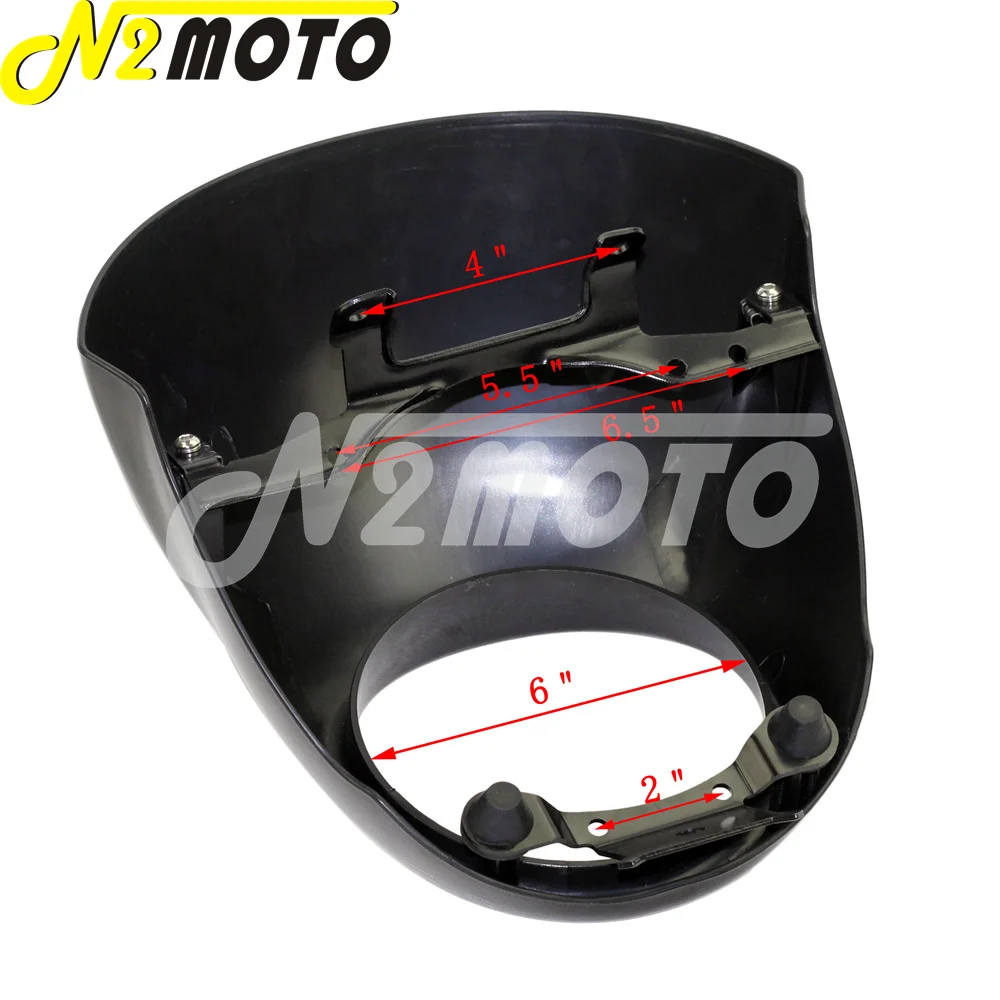 Обтекатель для фар черный 5 3/4 дюйма 75 Harley Street XG 500 750 XG500 XG750 2014 16|fairings for harley